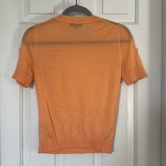 J.Crew Short-sleeve silk-blend crewneck sweater XXS - Picture 2 of 4